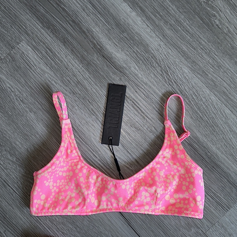 Pink Polka Dot swimsuit set. - Picture 9 of 13